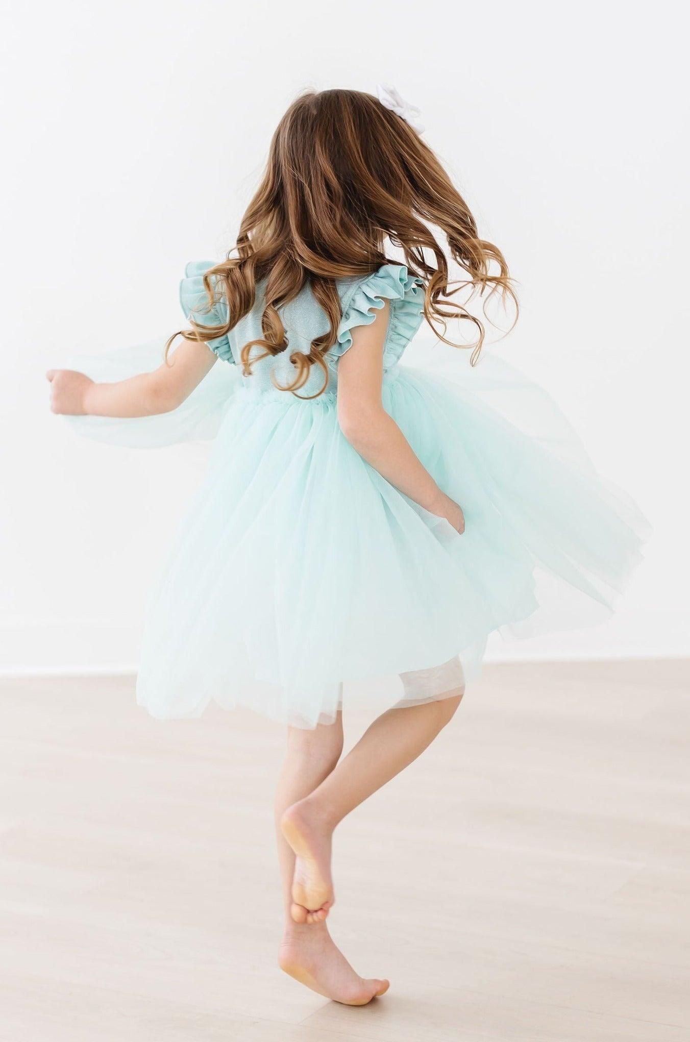 "SAGE SHIMMER" (Babydoll style) Tutu Dress