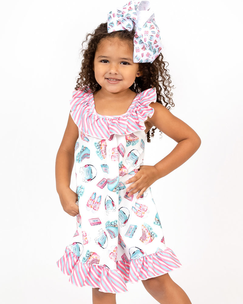 little girl roller- skater summer Dress