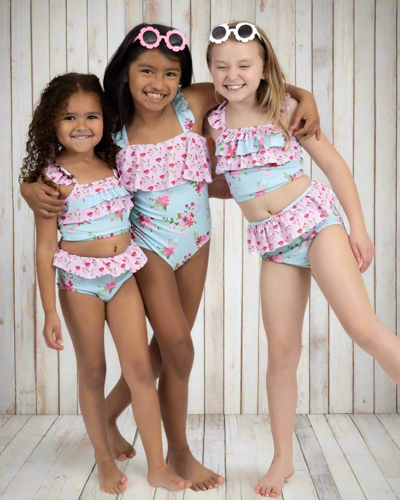 "VINTAGE FLORAL" One-piece swimsuit