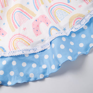 "OVER THE RAINBOW" Twirl Cross-Back Dress (New)