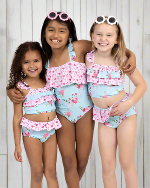 "VINTAGE FLORAL" One-piece swimsuit