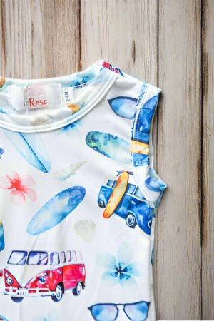 "ALOHA" Boys Shorty One-Piece