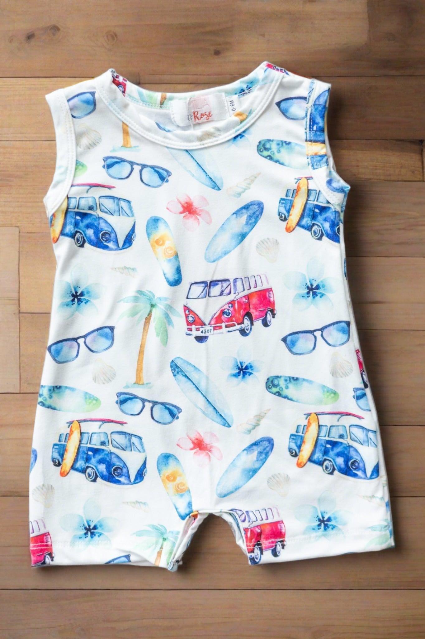 "ALOHA" Boys Shorty One-Piece