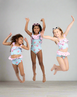 "VINTAGE FLORAL" One-piece swimsuit