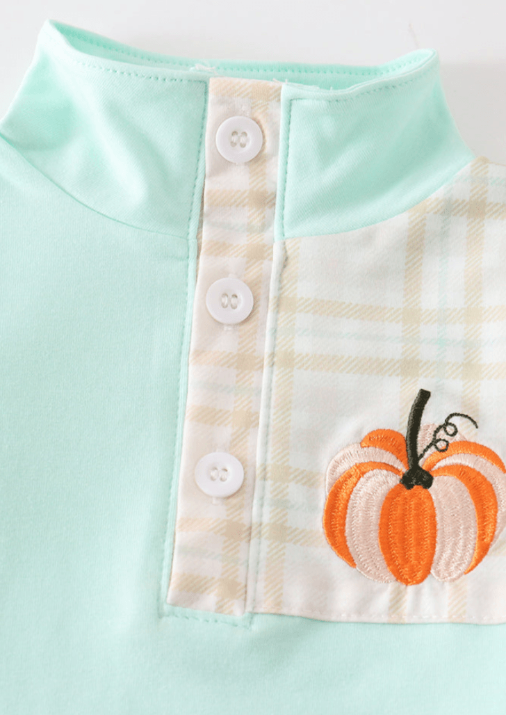 Little Boy's "Pumpkins + Patches" Fall Outfit