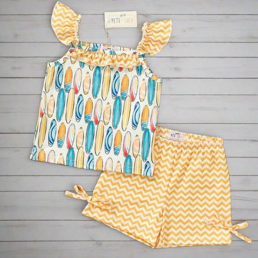 "SURF AND SUN" Two-piece outfit.