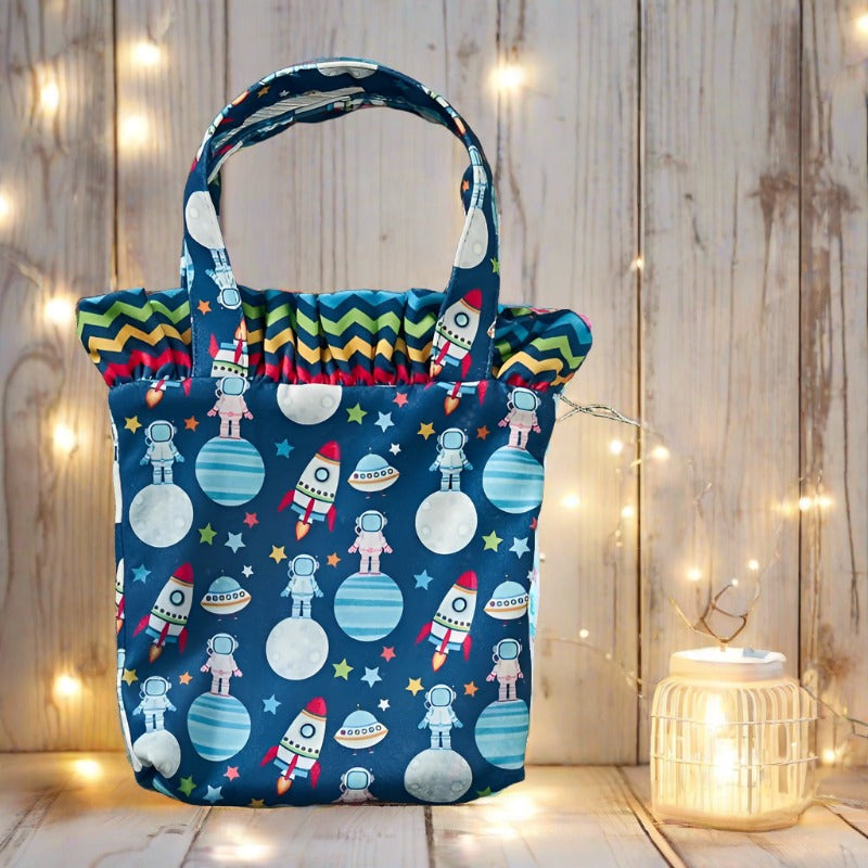 "OUTER SPACE" Bucket Purse (New)