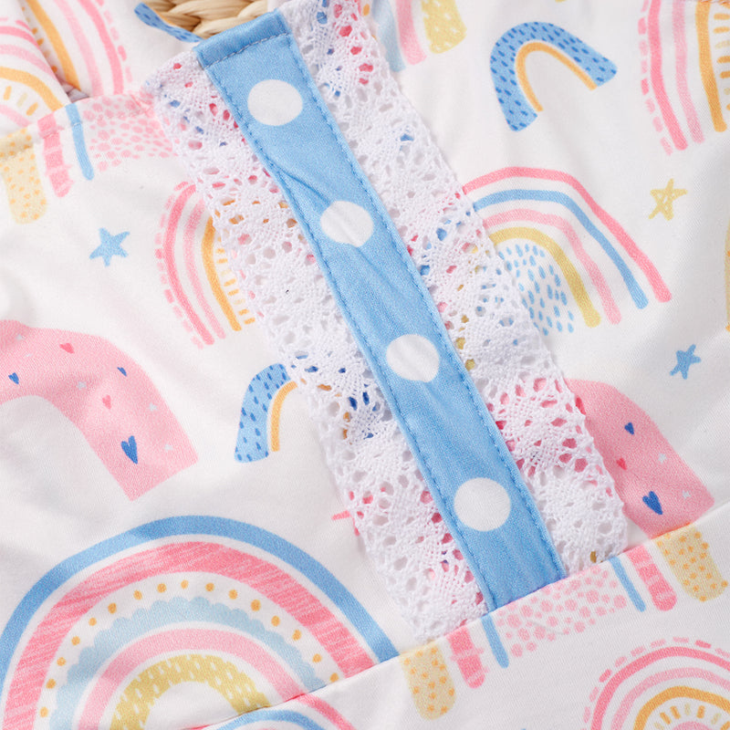 "OVER THE RAINBOW" Twirl Cross-Back Dress (New)