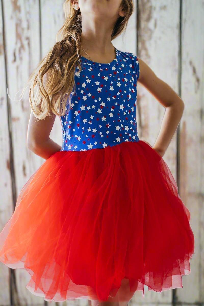 "STAR BRIGHT" Girls Tutu Dress