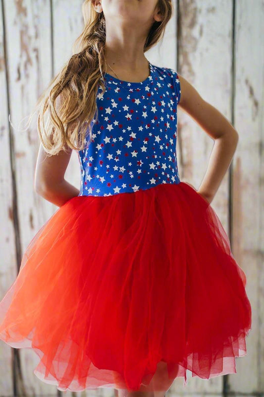 "STAR BRIGHT" Girls Tutu Dress