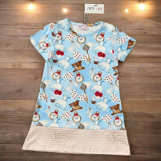 ALICE IN WONDERLAND T-shirt dress